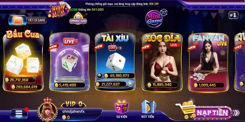 Tài Xỉu Livestream Rikvip Siêu Phẩm Đổi Thưởng Năm 2024 2 Những điểm nổi bật trong tài xỉu livestream Rikvip
