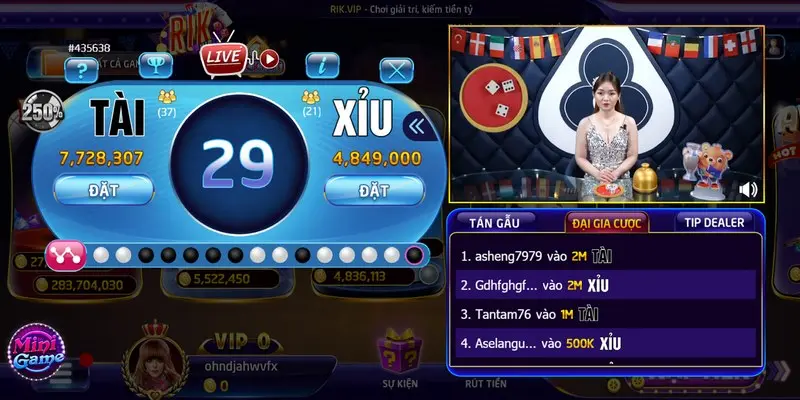 Tài Xỉu Livestream Rikvip Siêu Phẩm Đổi Thưởng Năm 2024 3 Tips chơi tài xỉu livestream rikvip thắng lớn